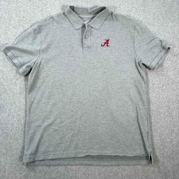 Alabama Crimson Tide Nike Polo Shirt Men's X-Large Gray Short Sleeve Collared - Picture 1 of 8